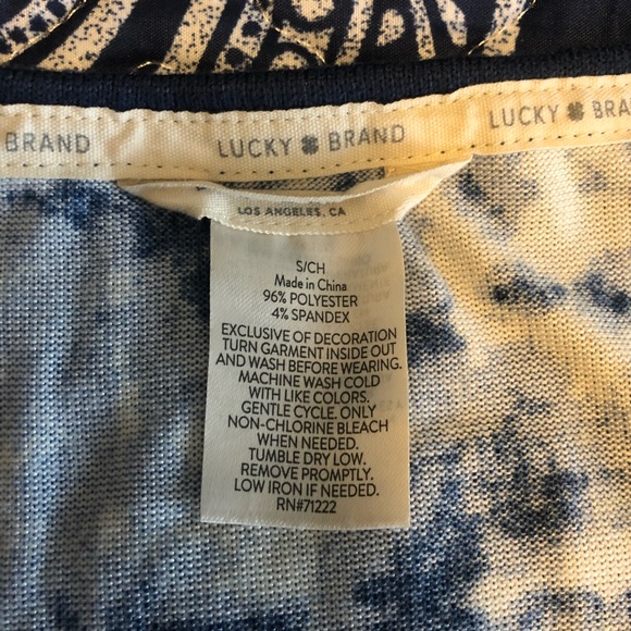 Lucky Brand Small Cozy blue tie dyed color tank top💙 - Picture 3 of 8